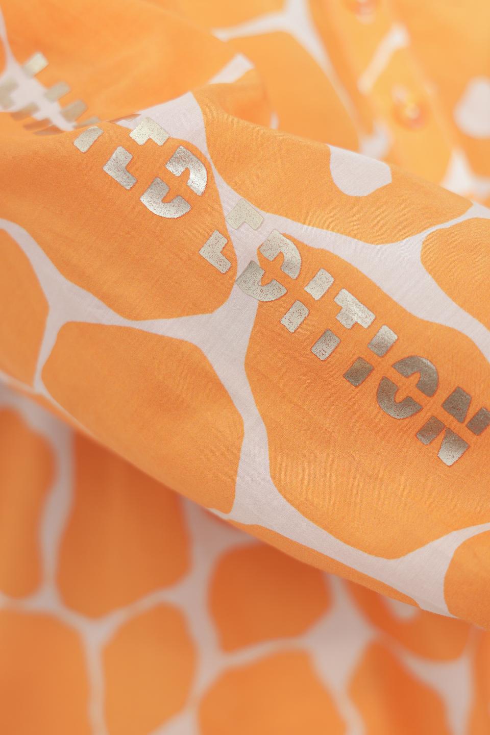 Блуза Tuzzi с принтом оранжевый