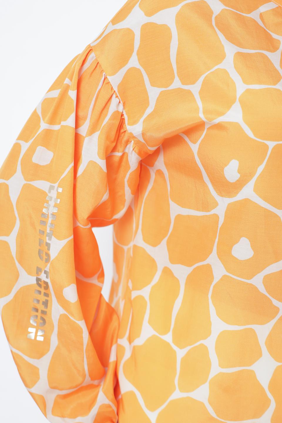 Блуза Tuzzi с принтом оранжевый