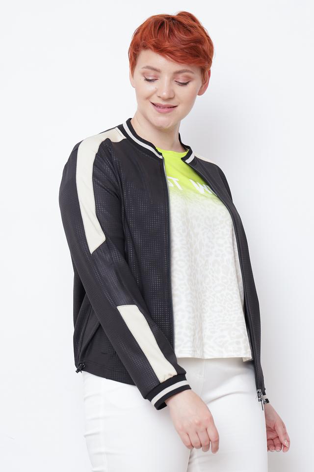 Жакет Tuzzi чёрный с бежевой отделкой