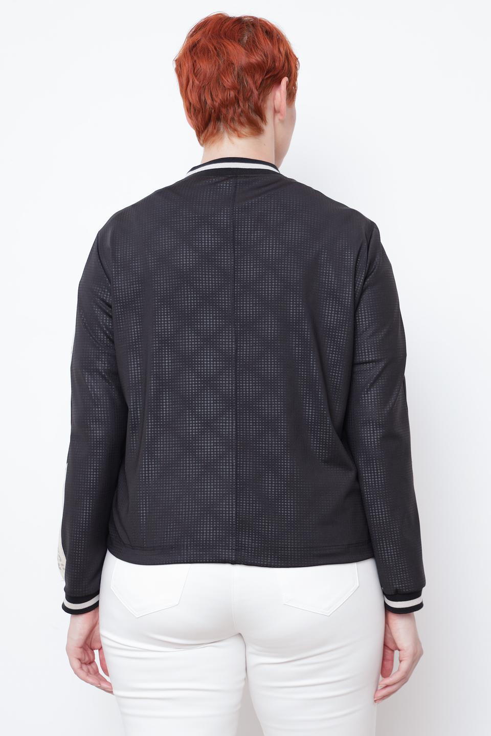 Жакет Tuzzi чёрный с бежевой отделкой