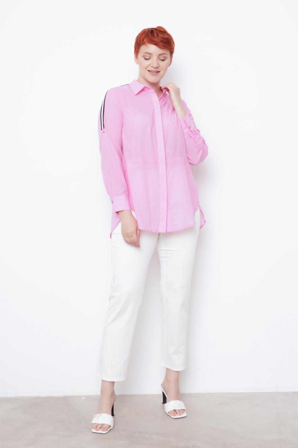 Рубашка Tuzzi с полосками розовая