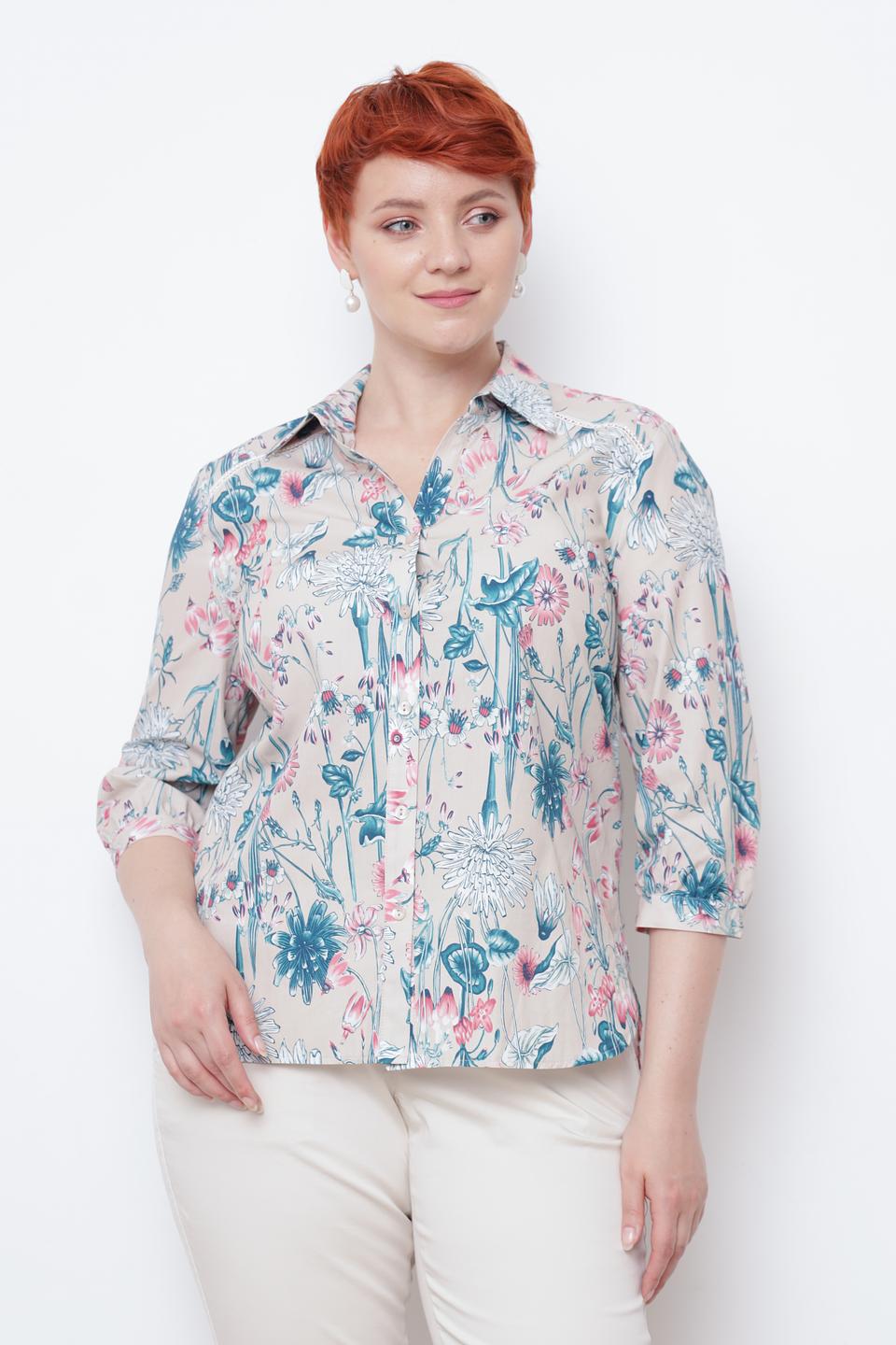 Рубашка Frank Walder с цветочным принтом
