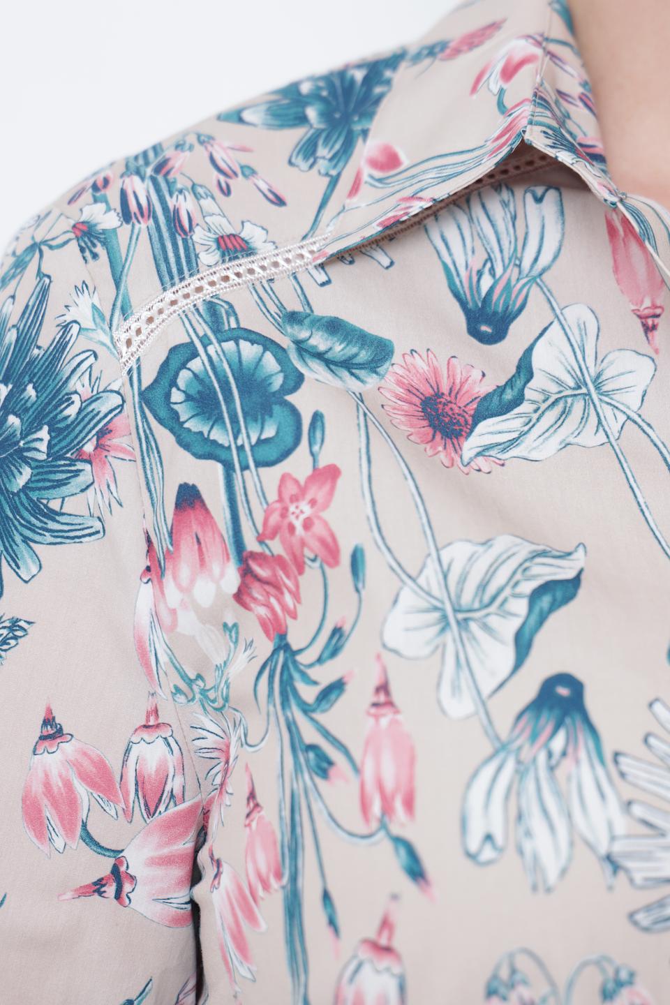Рубашка Frank Walder с цветочным принтом