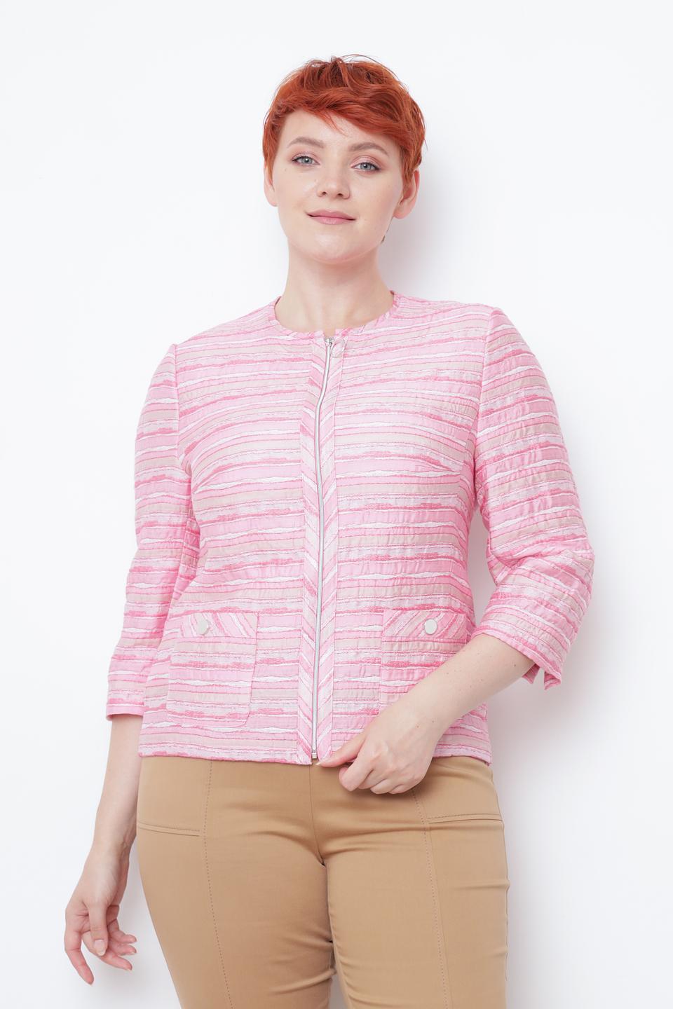 Жакет Frank Walder в полоску розовый