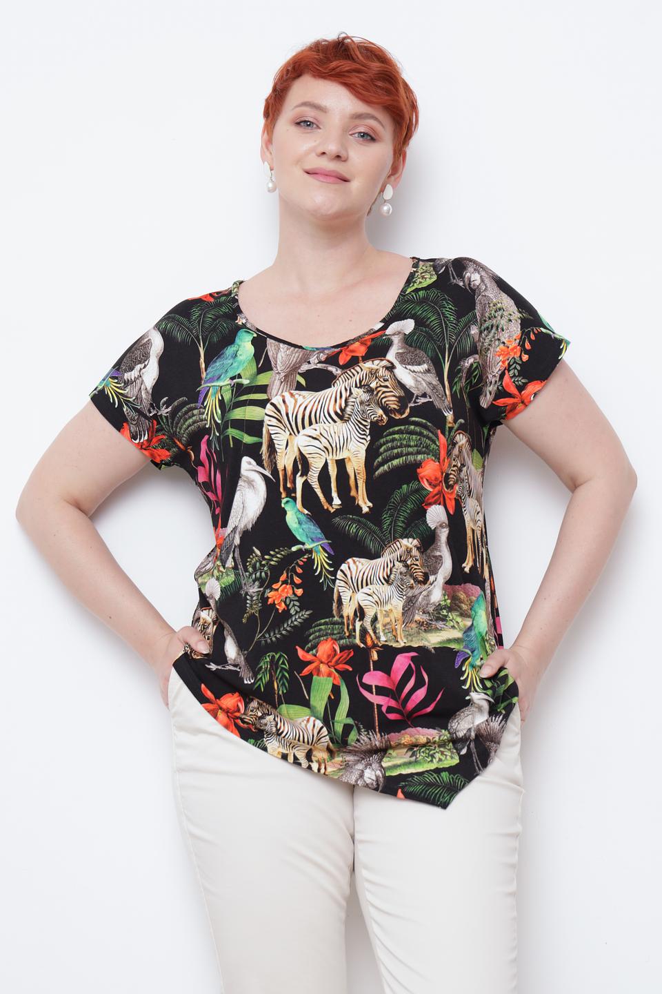 Футболка Doris Streich с принтом "Саванна"