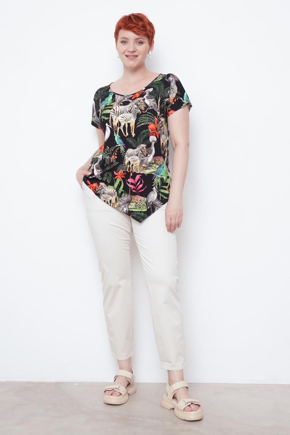 Футболка Doris Streich с принтом "Саванна"