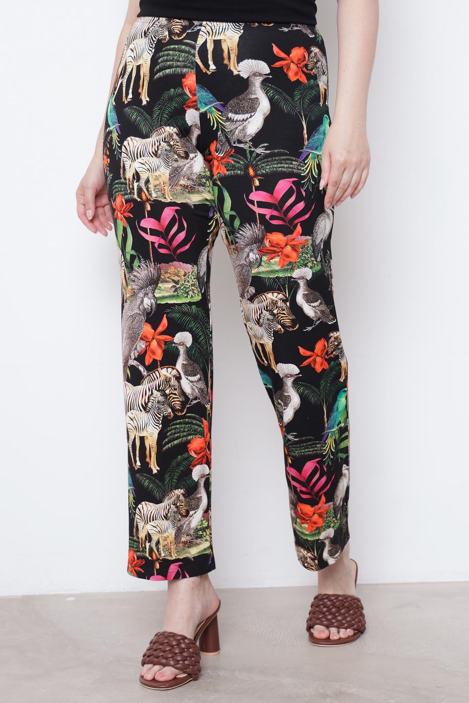 Брюки Doris Streich с принтом "Сафари"