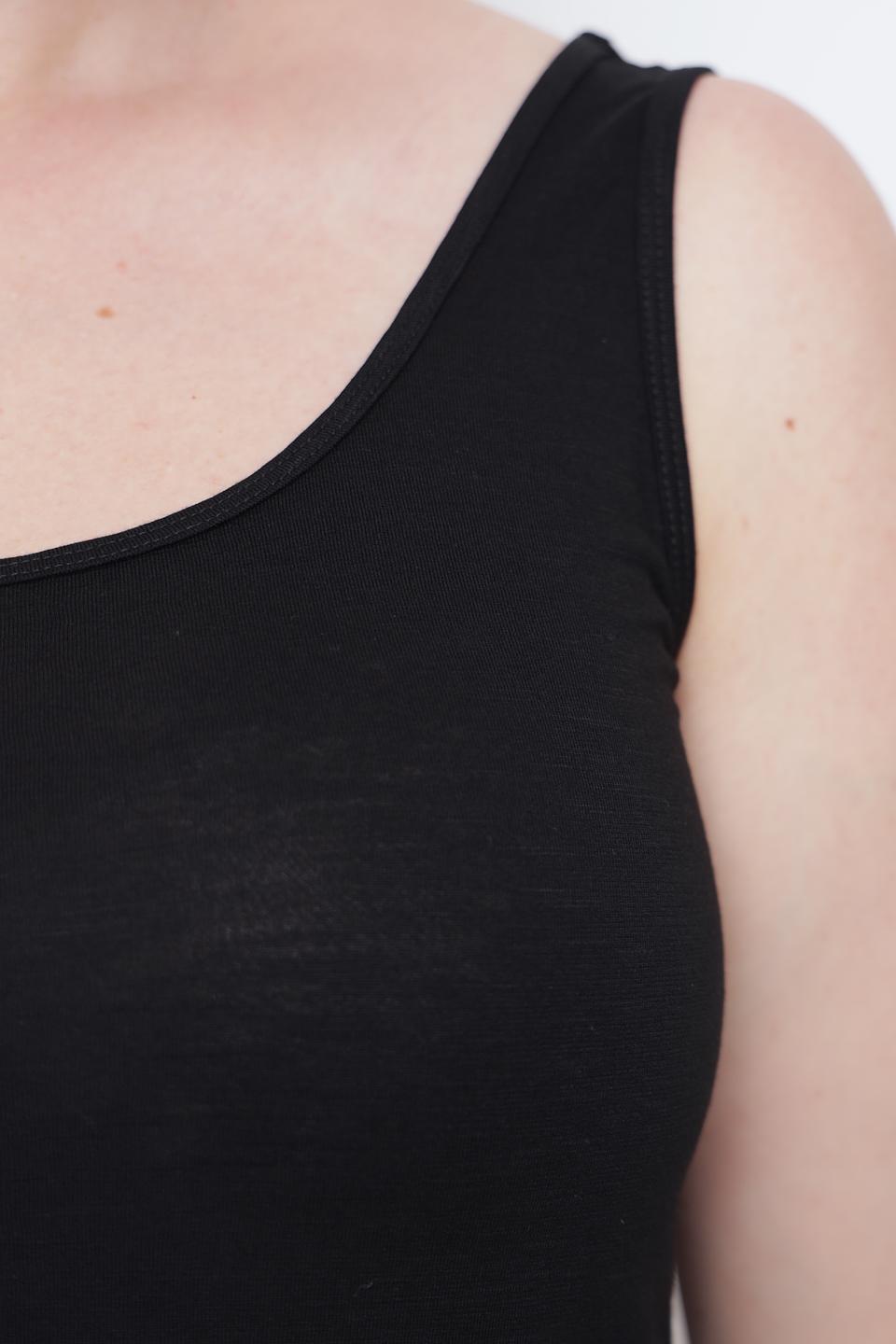 Топ Taifun чёрный на бретелях