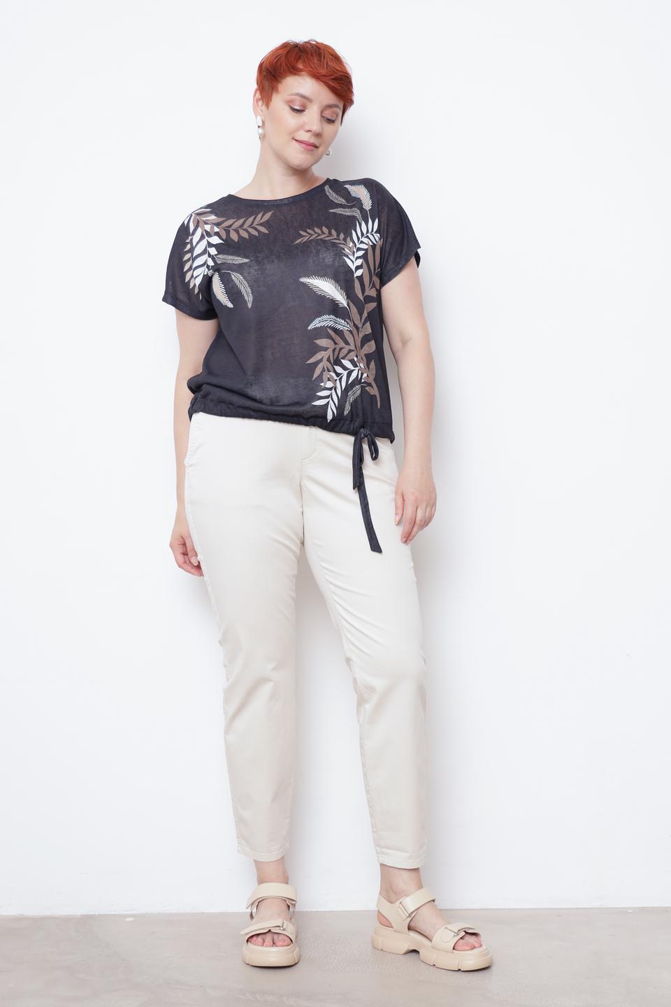 Блуза Taifun с растительным принтом