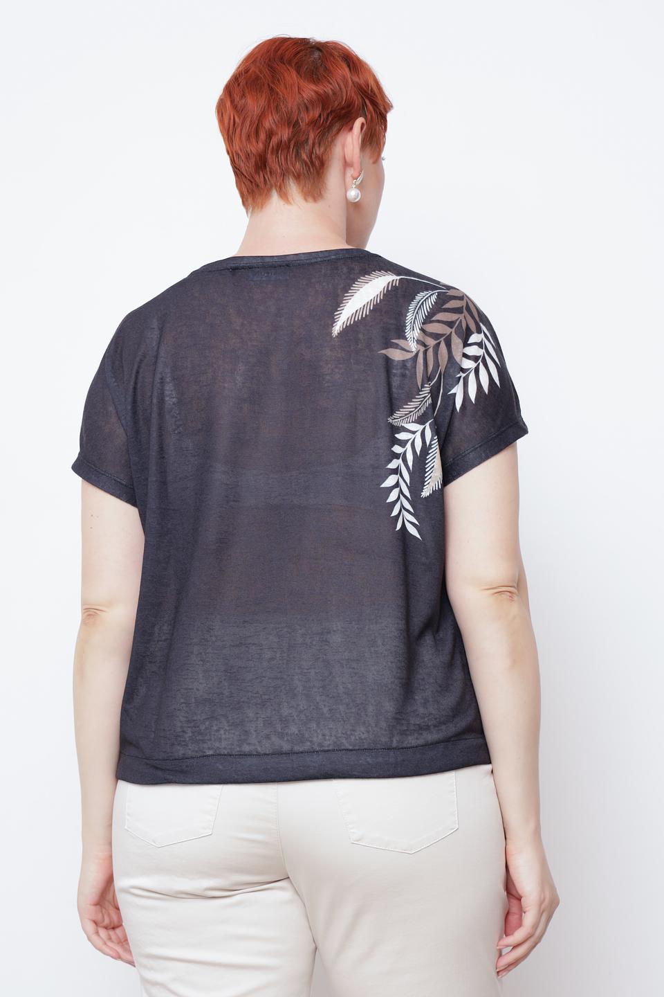 Блуза Taifun с растительным принтом