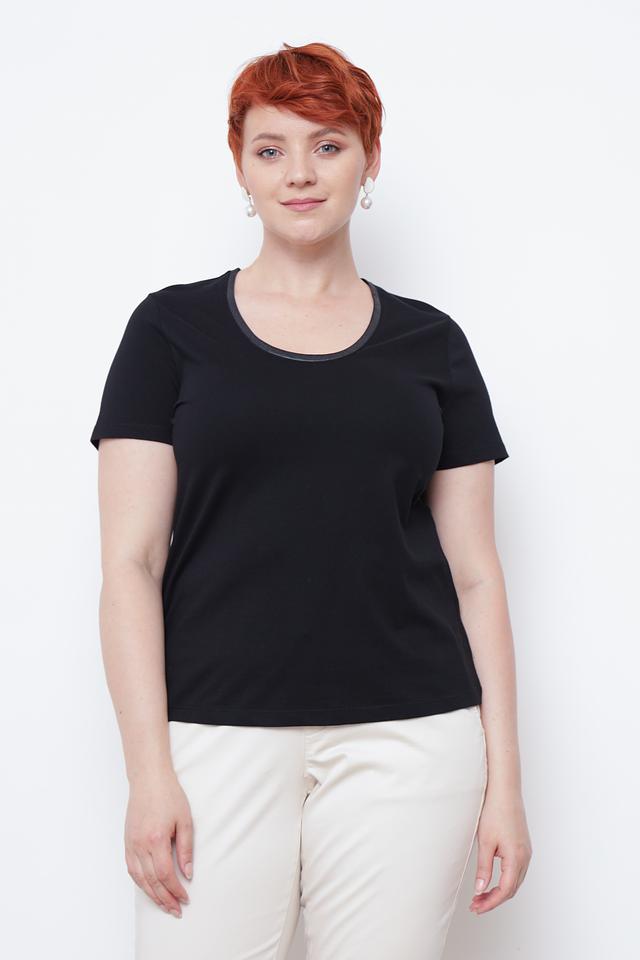 Футболка Taifun с отделкой черная