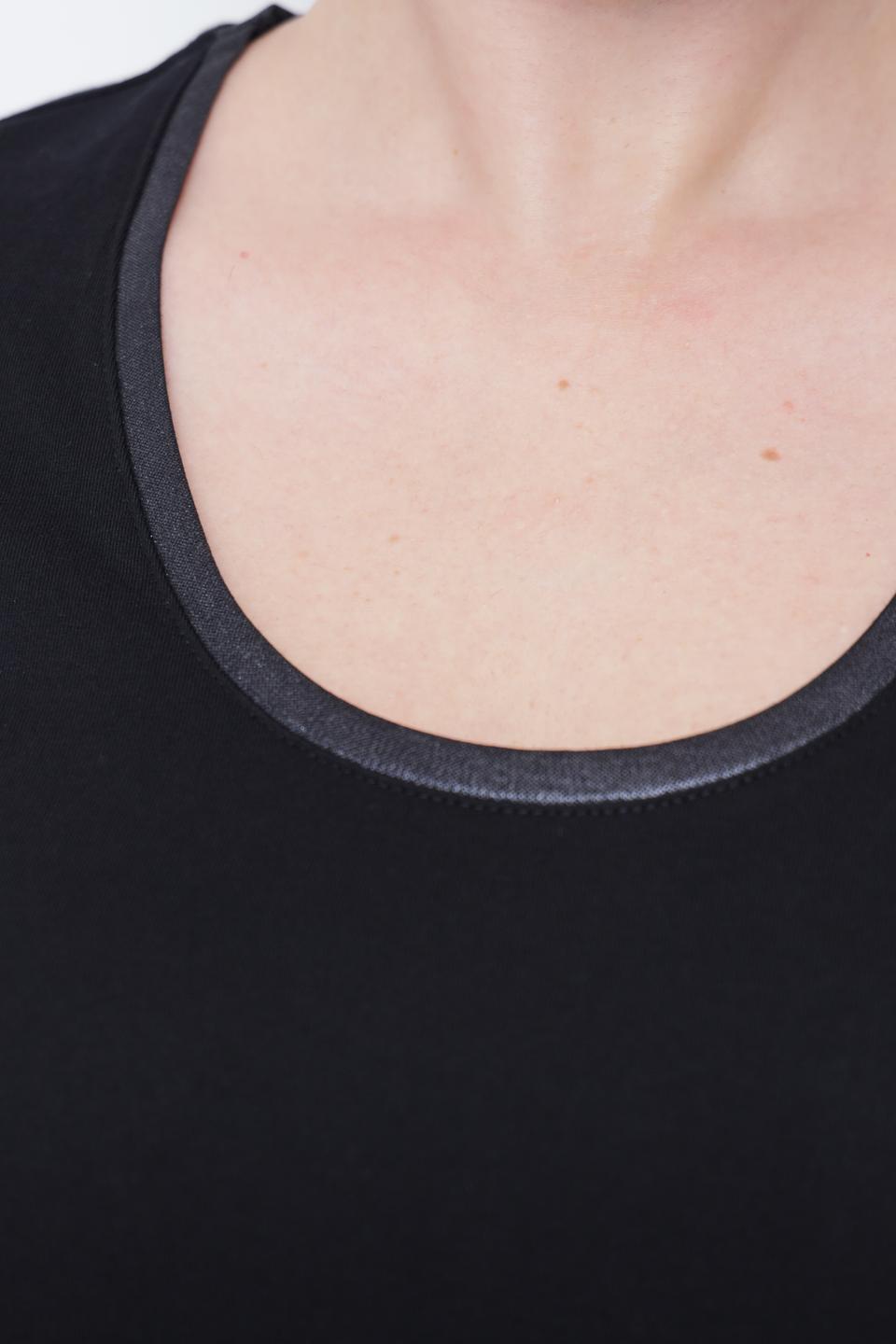 Футболка Taifun с отделкой черная