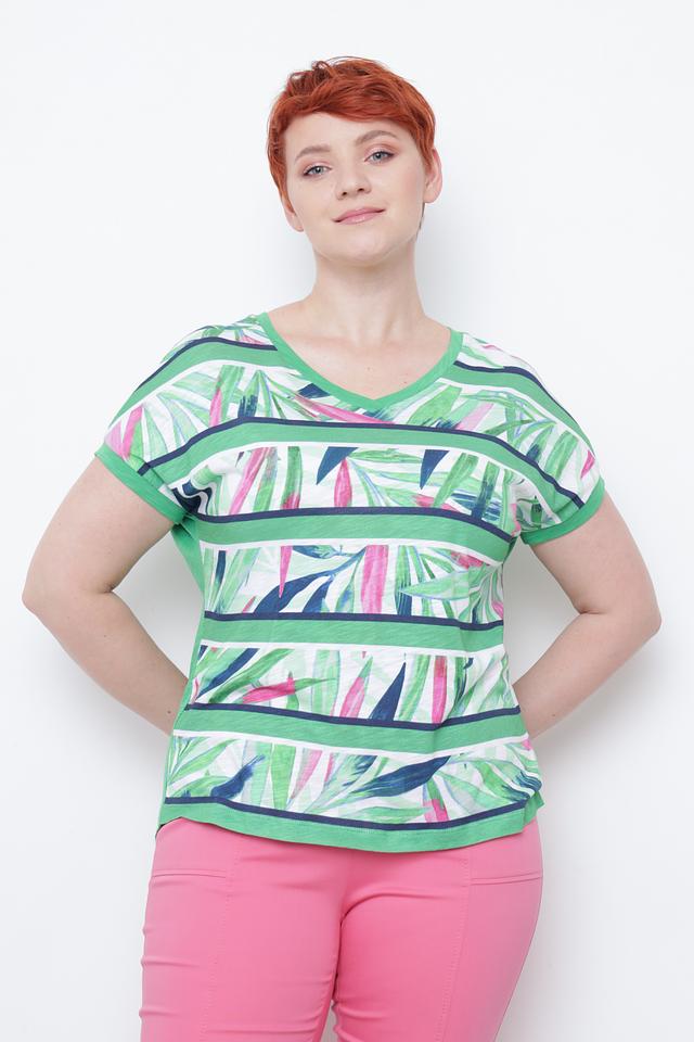 Футболка Thomas Rabe с принтом зелёная