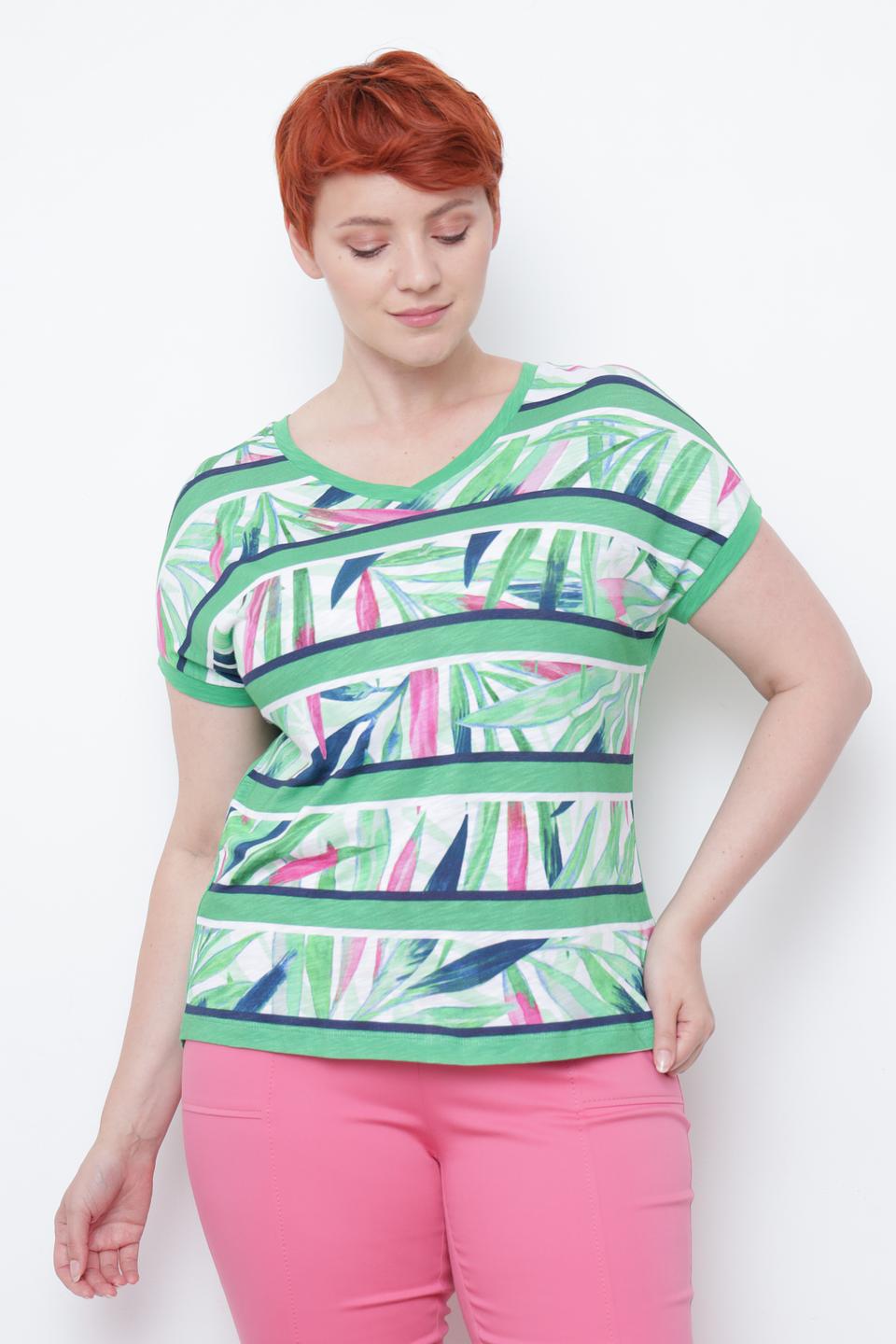 Футболка Thomas Rabe с принтом зелёная