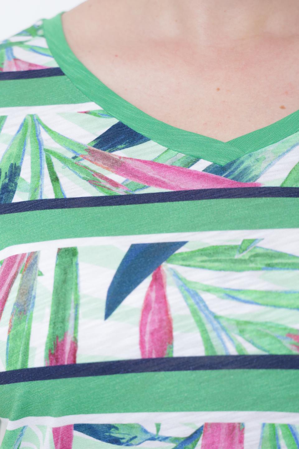 Футболка Thomas Rabe с принтом зелёная