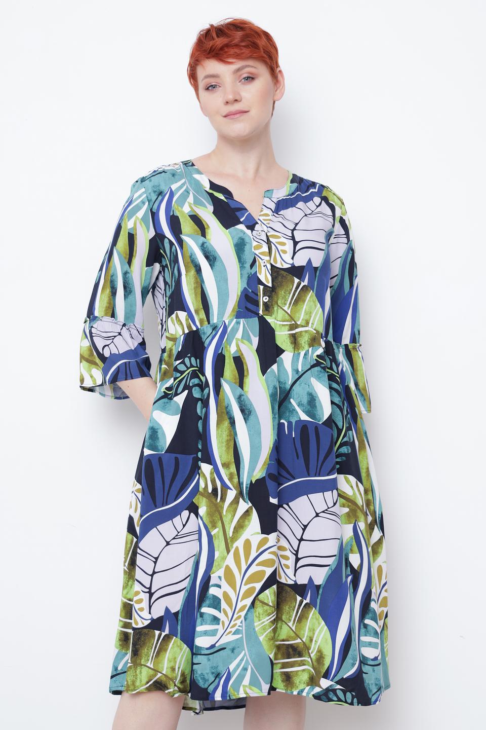 Платье Via Appia с тропическим принтом