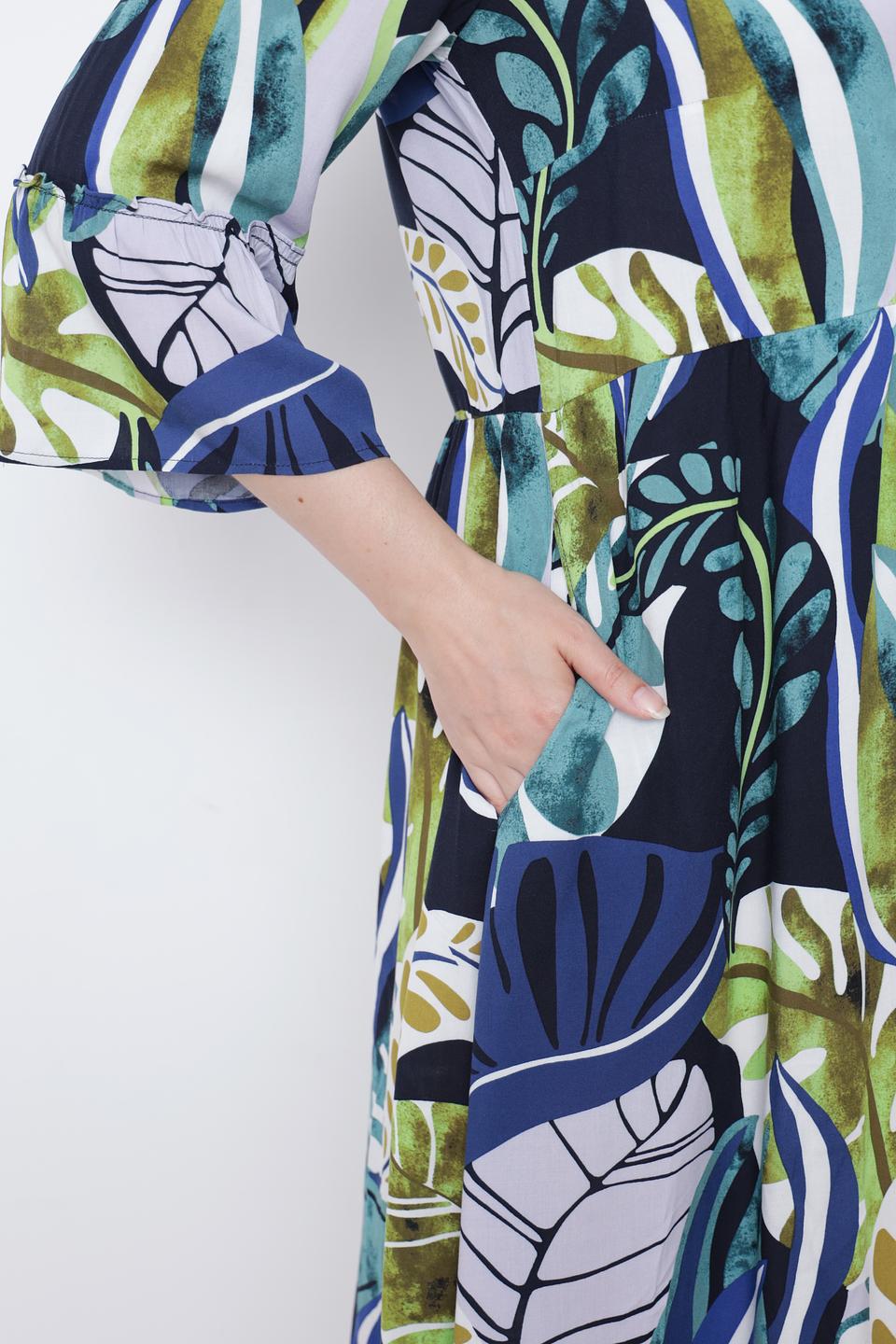 Платье Via Appia с тропическим принтом