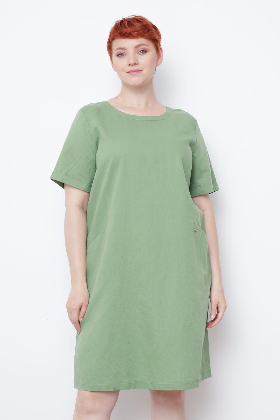 Платье Frapp оливковое