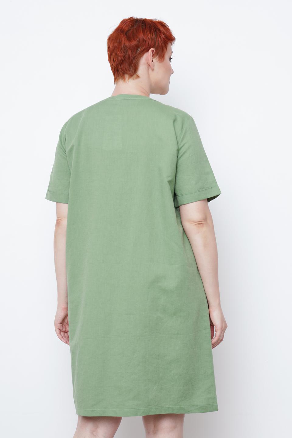 Платье Frapp оливковое