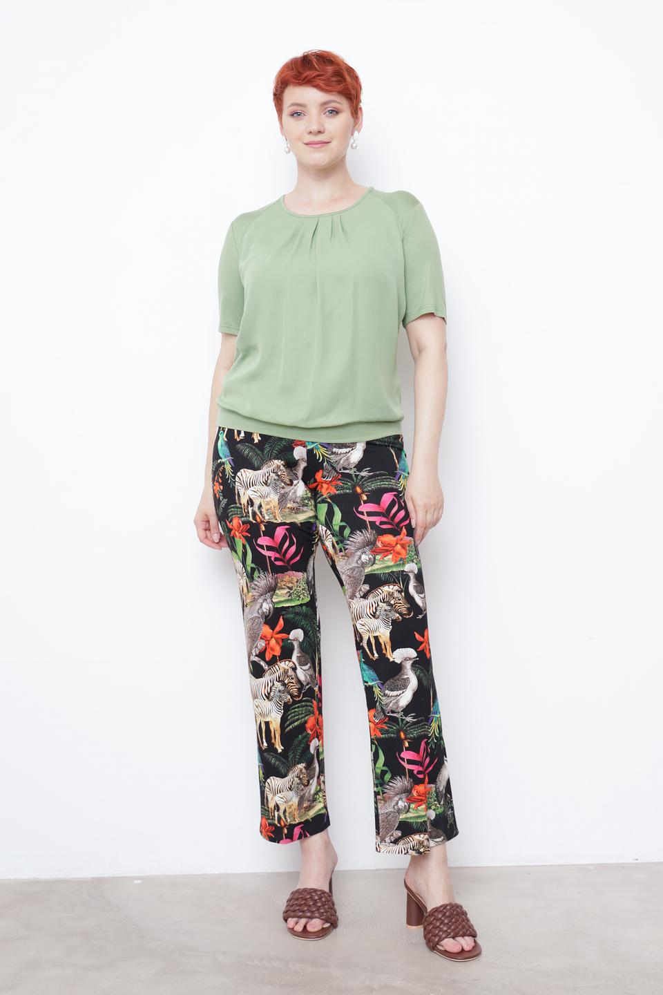 Блуза Frank Walder оливковая