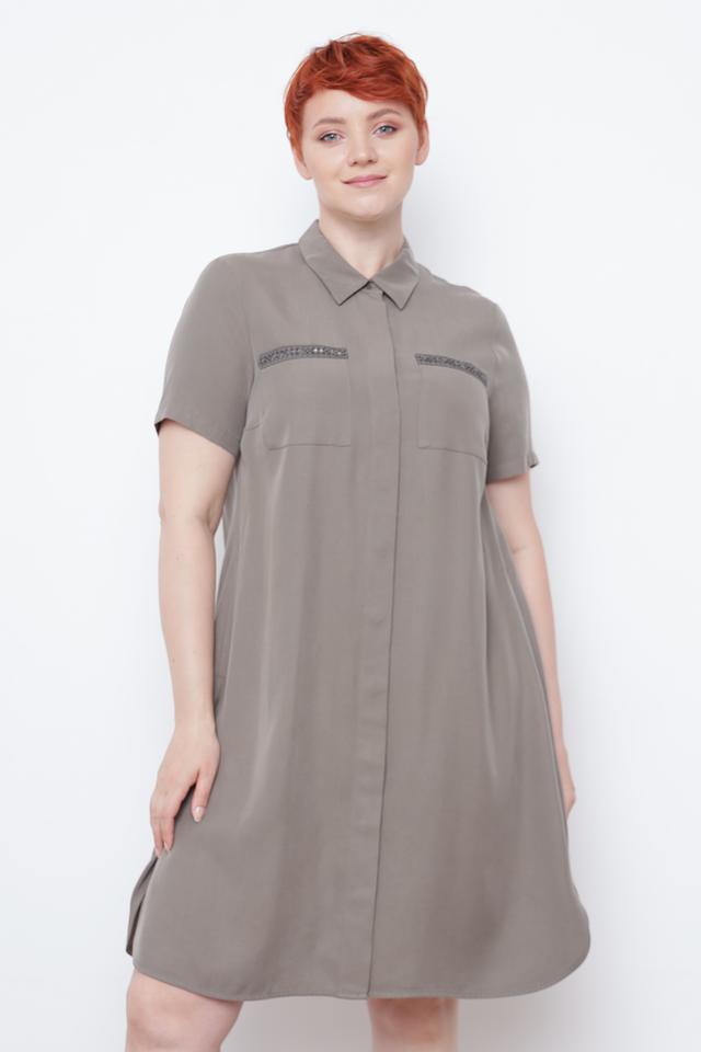 Платье рубашка Thomas Rabe серое