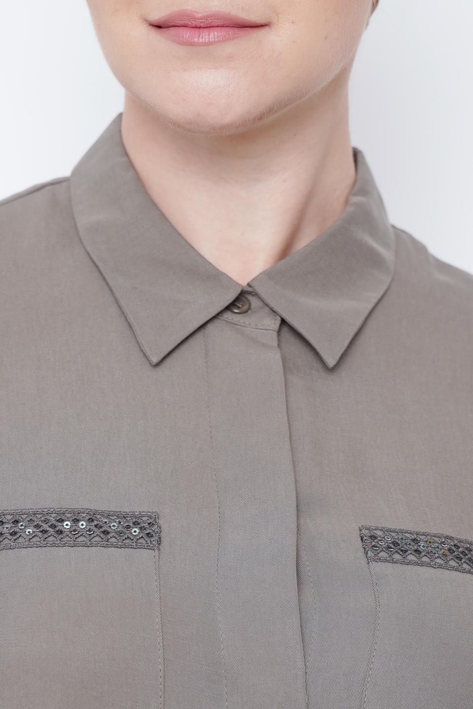 Платье рубашка Thomas Rabe серое