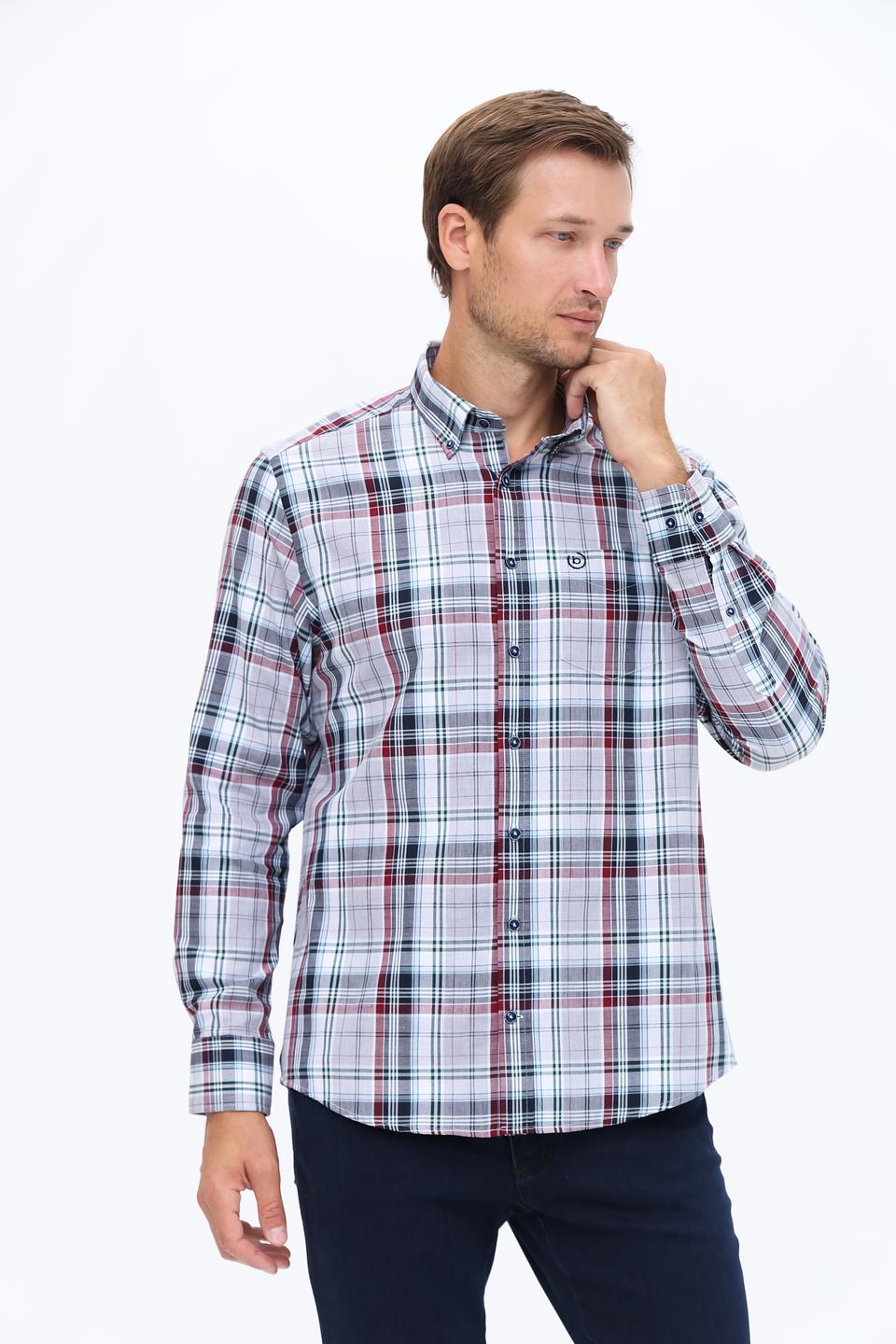 Рубашка дл Bugatti в клетку