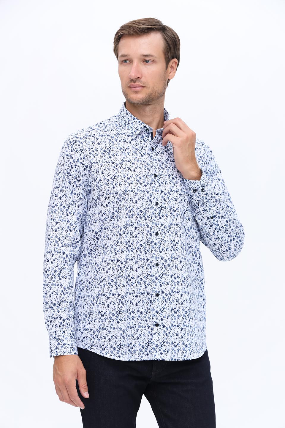 Рубашка Bugatti с цветочным принтом
