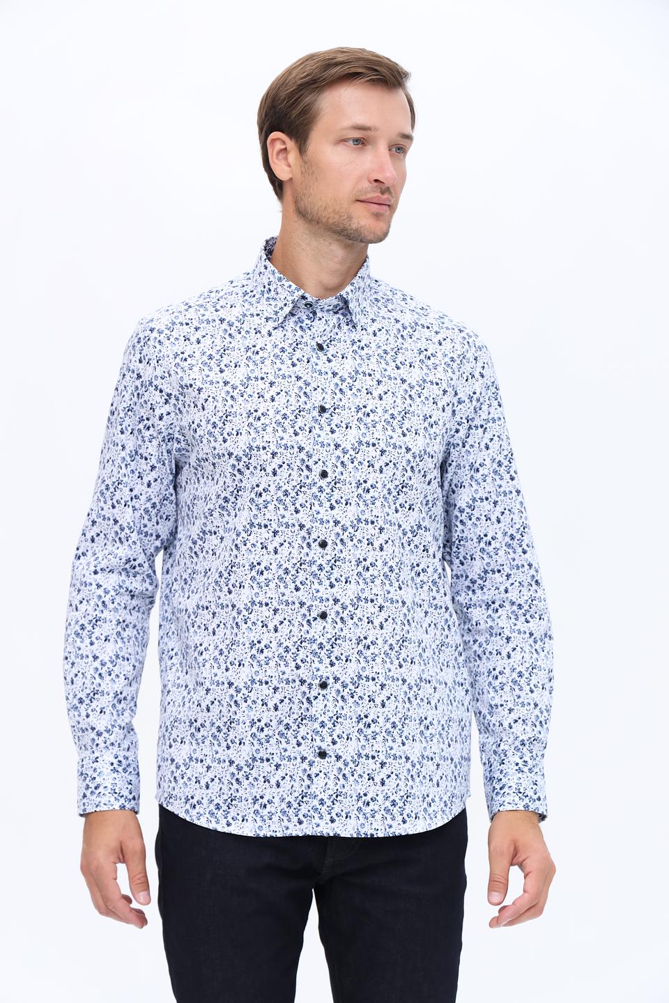 Рубашка Bugatti с цветочным принтом