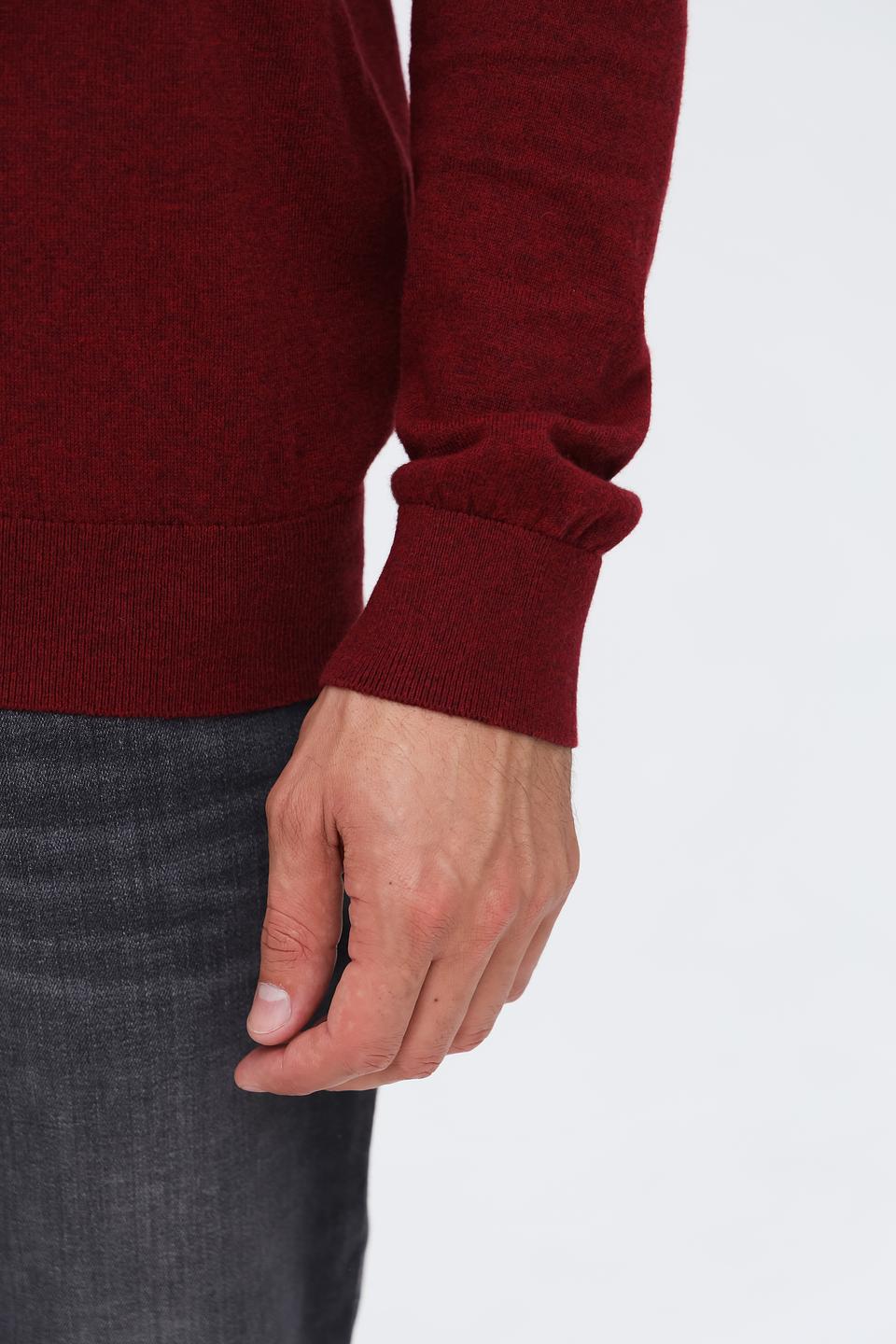 Джемпер Bugatti V-образный бордовый