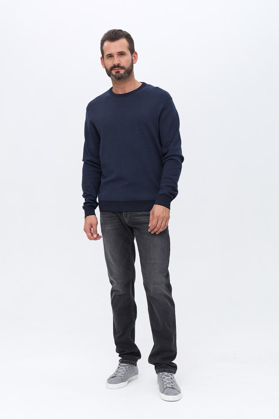 Джемпер Bugatti синий с текстурой