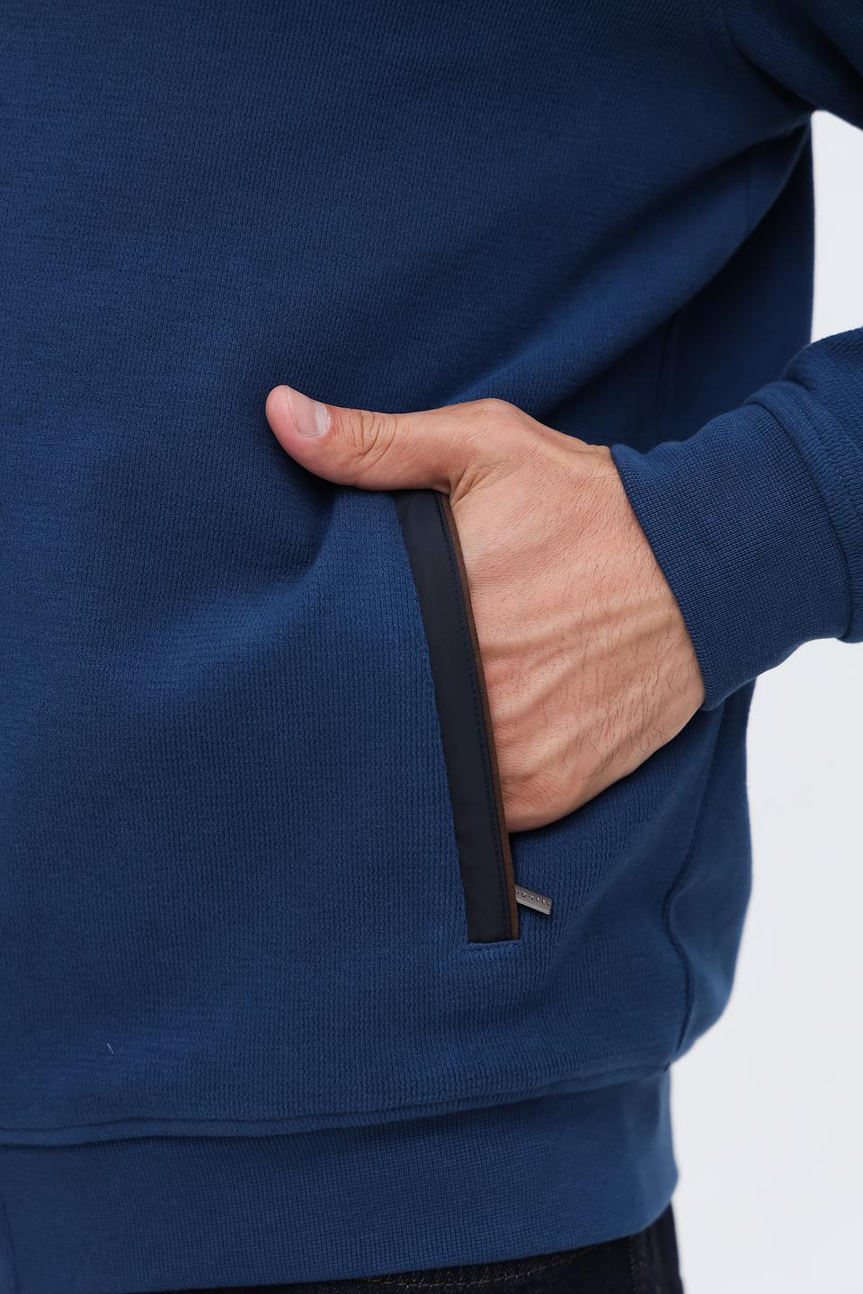 Кардиган Bugatti синий на молнии