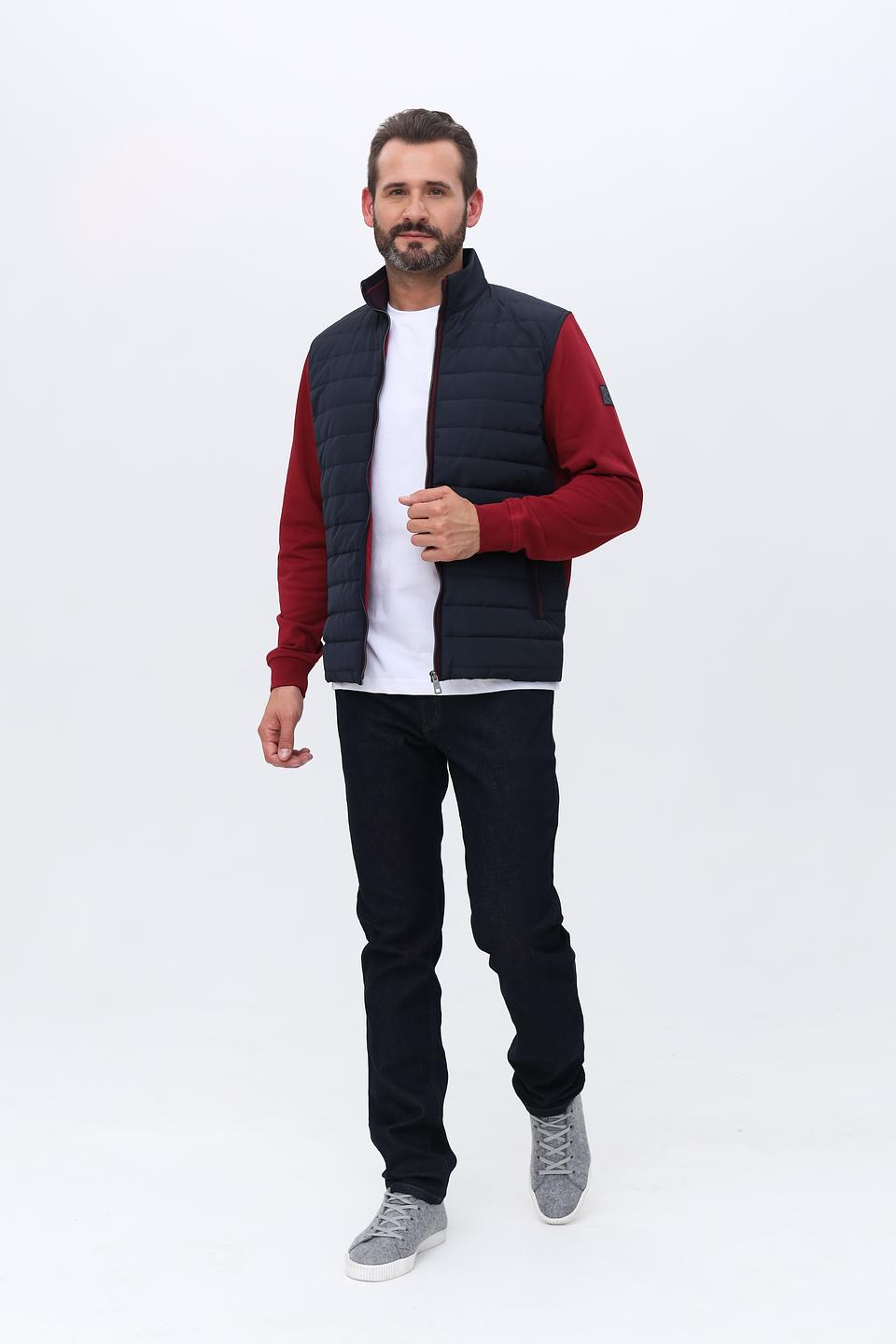 Кардиган Bugatti комбинированный бордовый