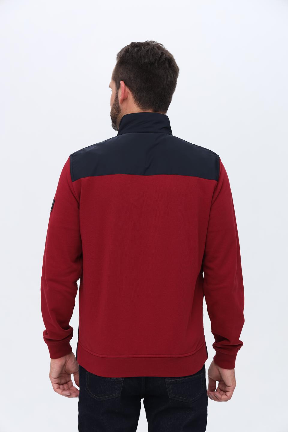 Кардиган Bugatti комбинированный бордовый