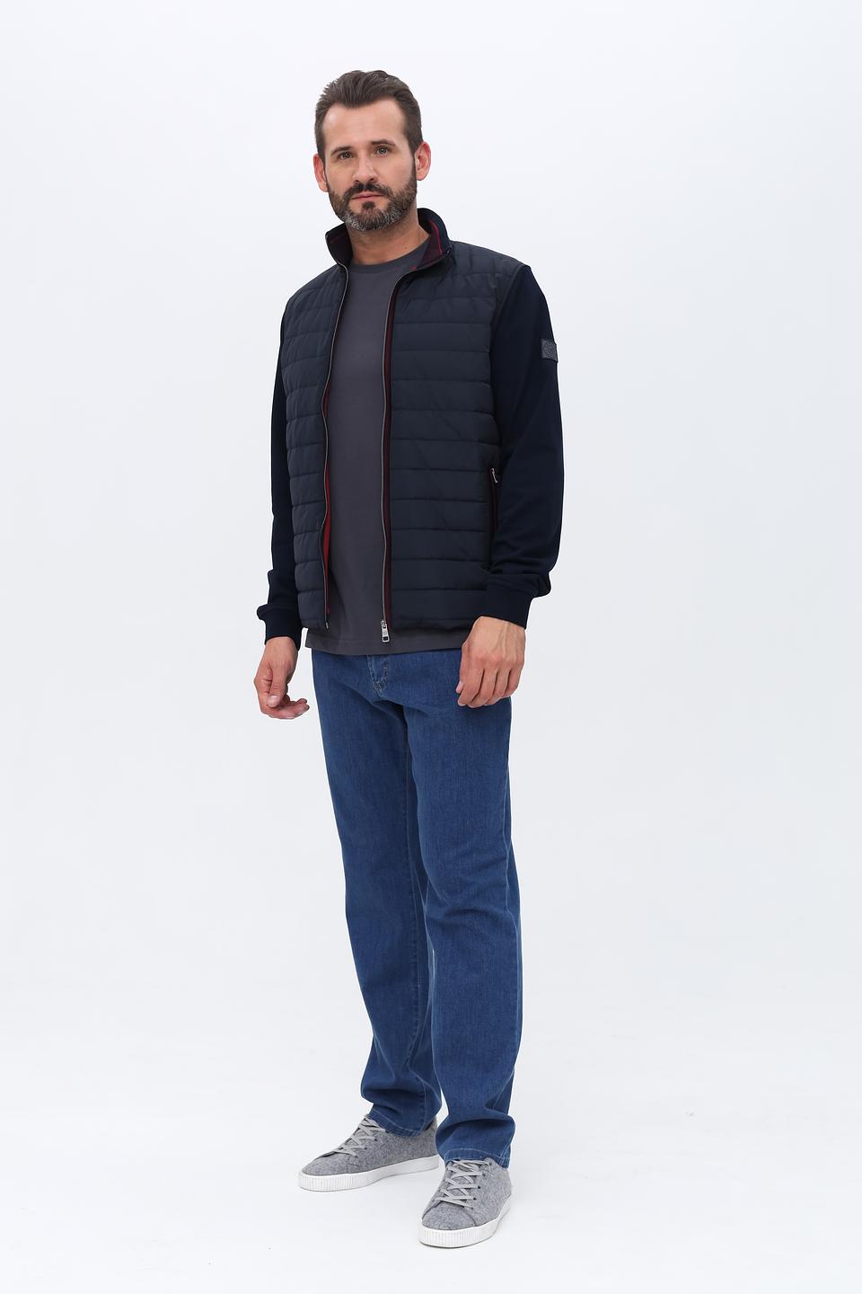 Кардиган Bugatti стеганый темно-синий