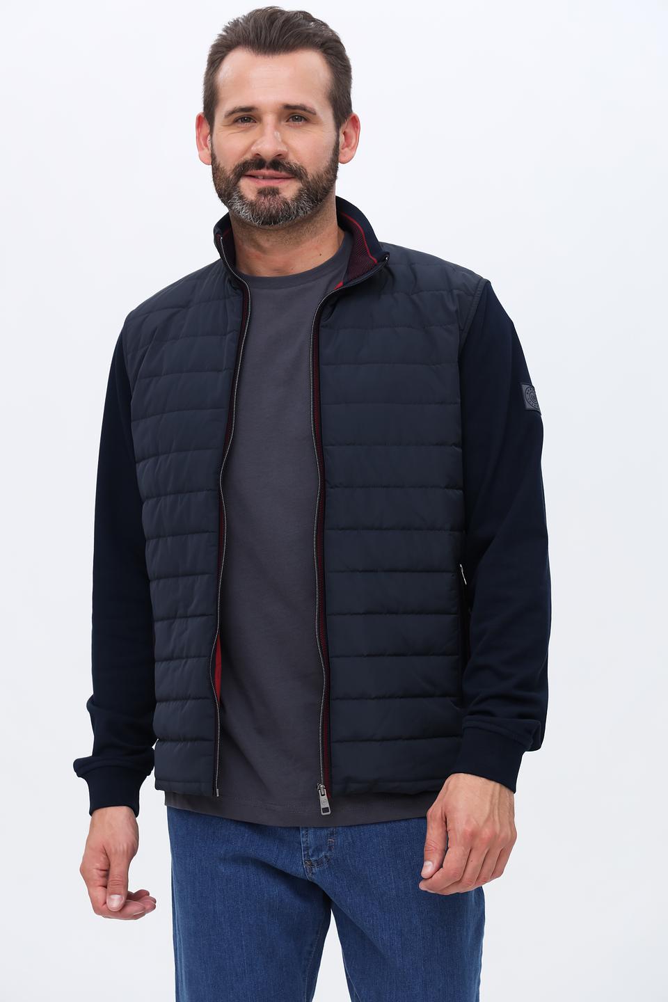 Кардиган Bugatti стеганый темно-синий