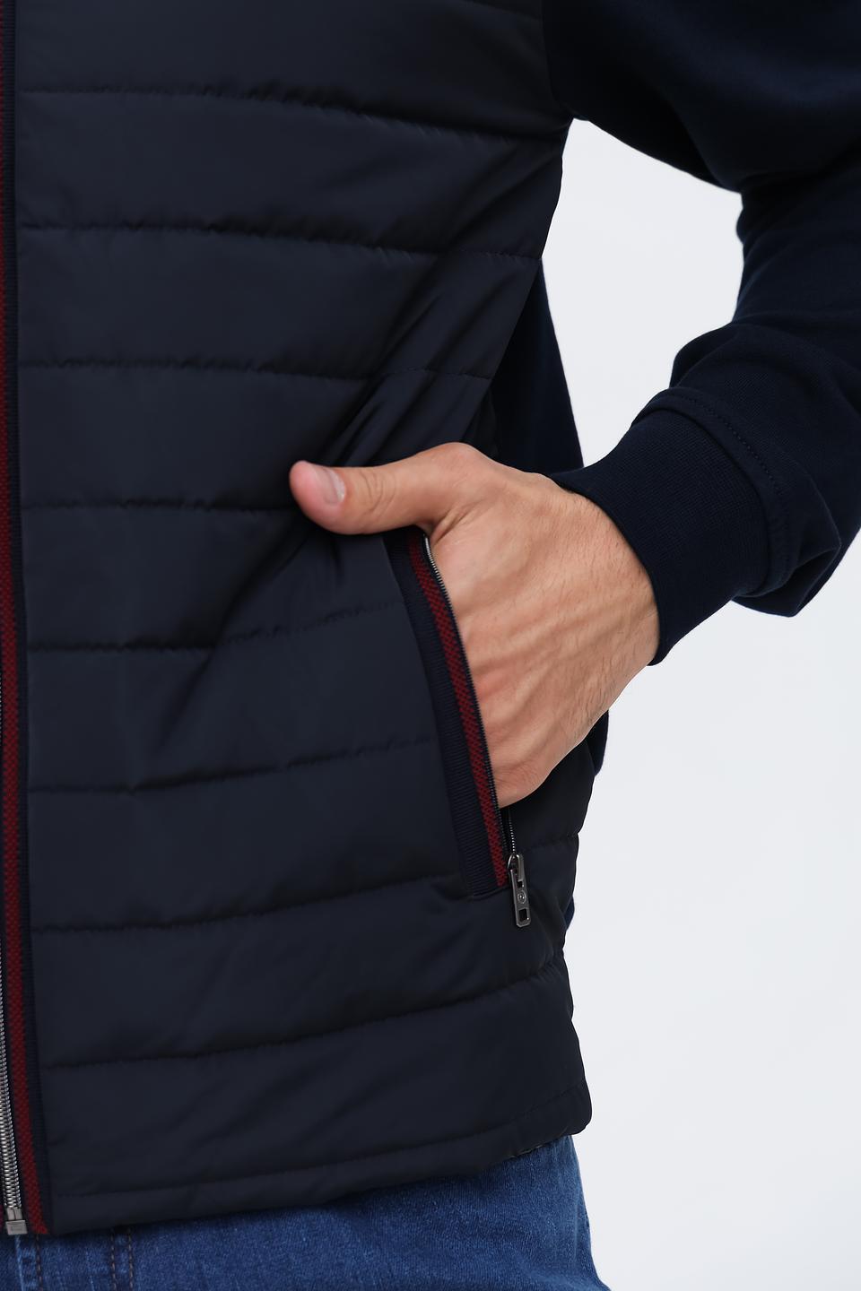 Кардиган Bugatti стеганый темно-синий