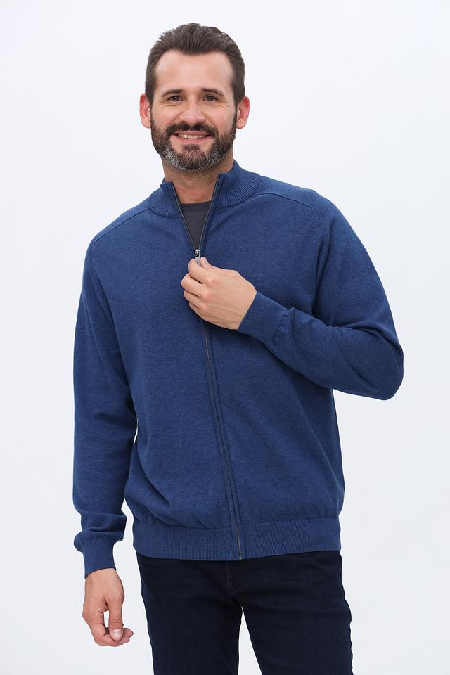 Кардиган Casa Moda синий на молнии