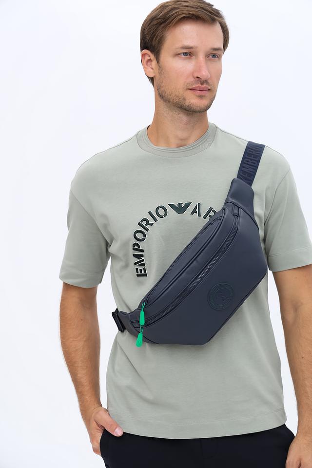 Сумка Bikkembergs поясная синяя