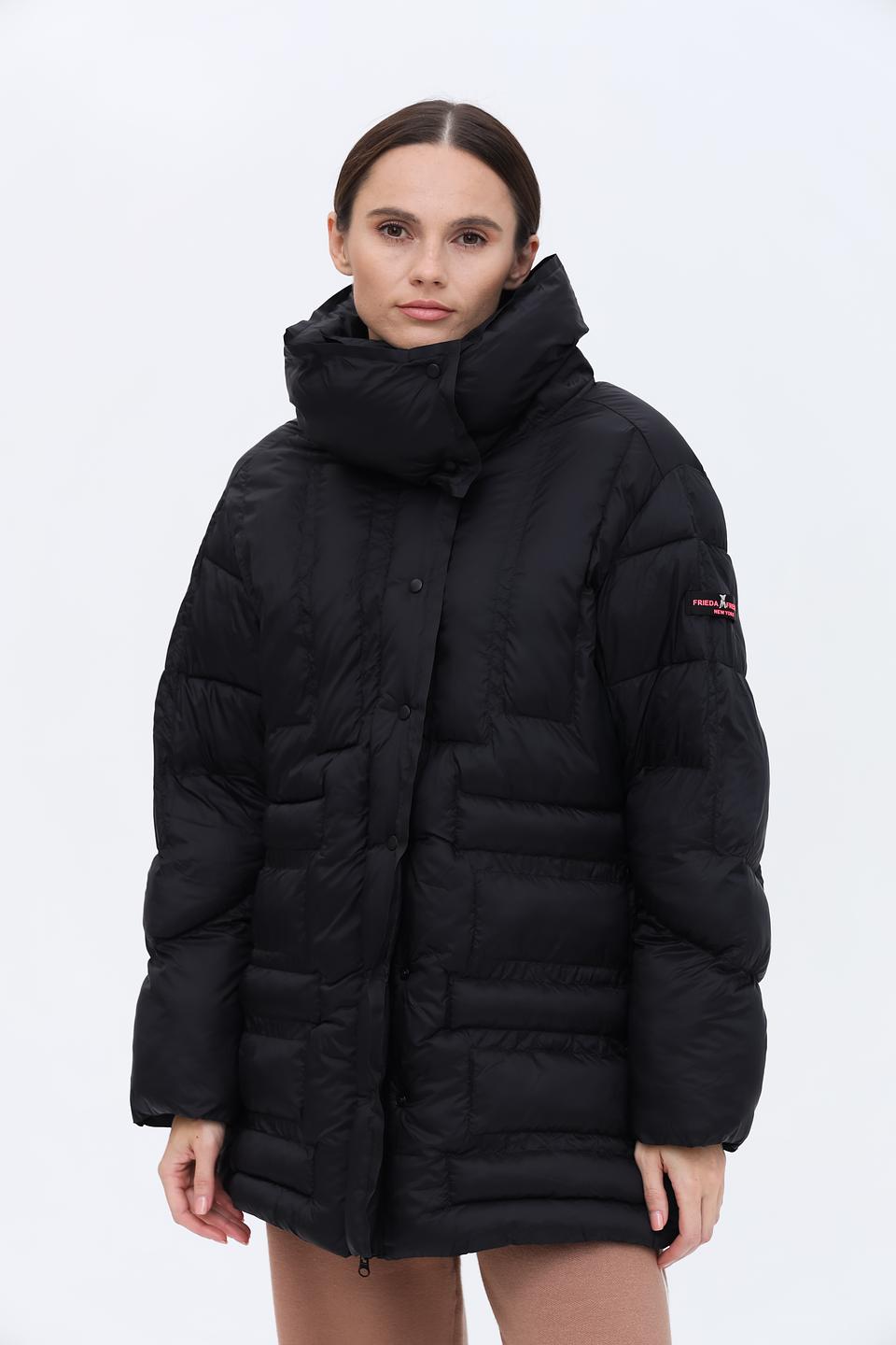 Куртка Frieda and Freddies стеганая чёрная