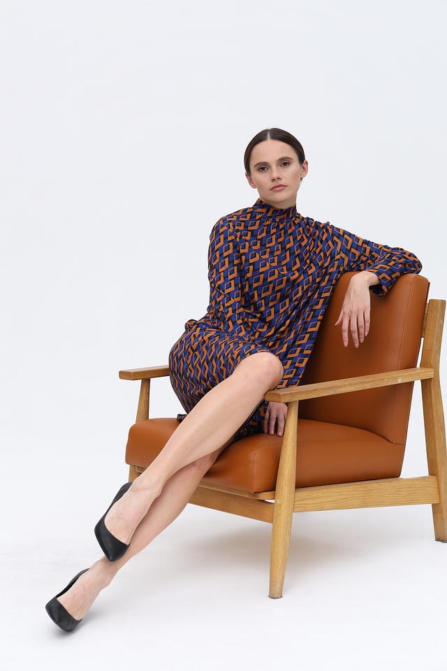 Платье Miss Lagotte в геометрический принт