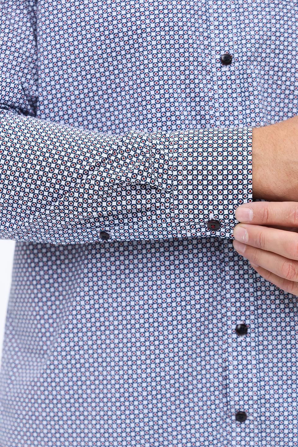 Рубашка Bugatti приталенного кроя в мелкий рисунок