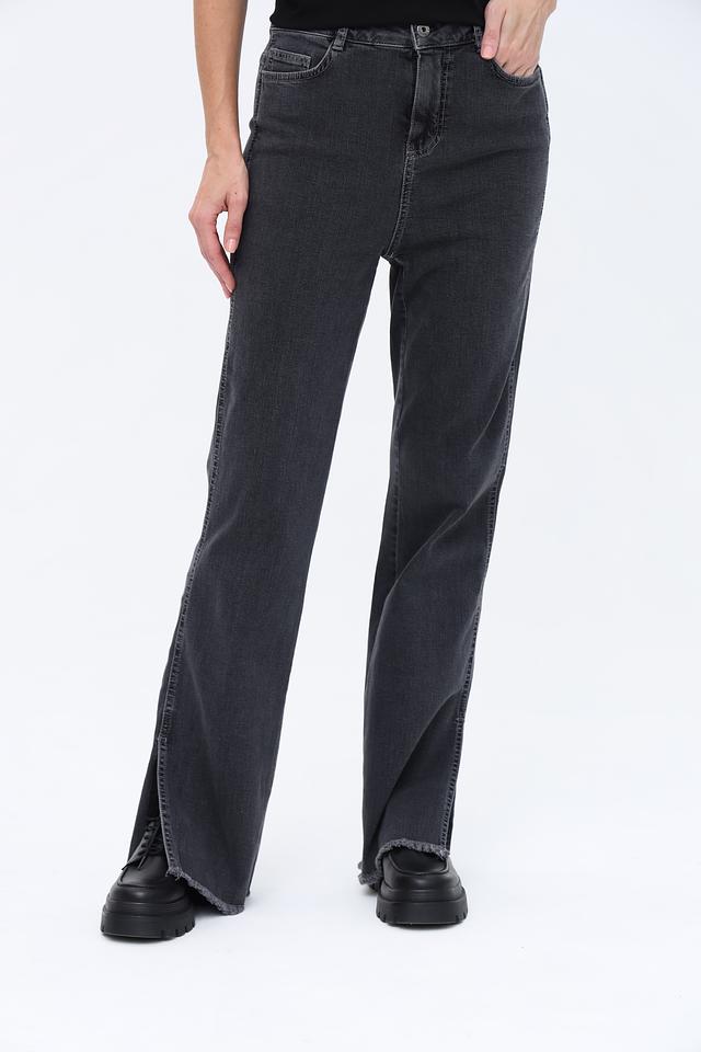 Джинсы Taifun серые с разрезами