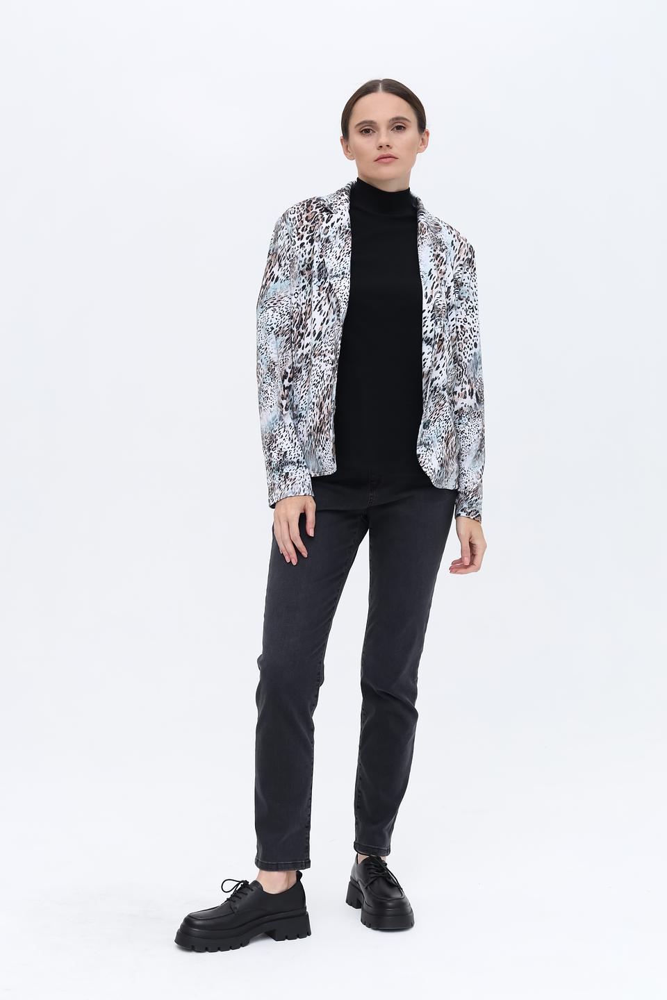 Жакет Sommer mann с леопардовым принтом