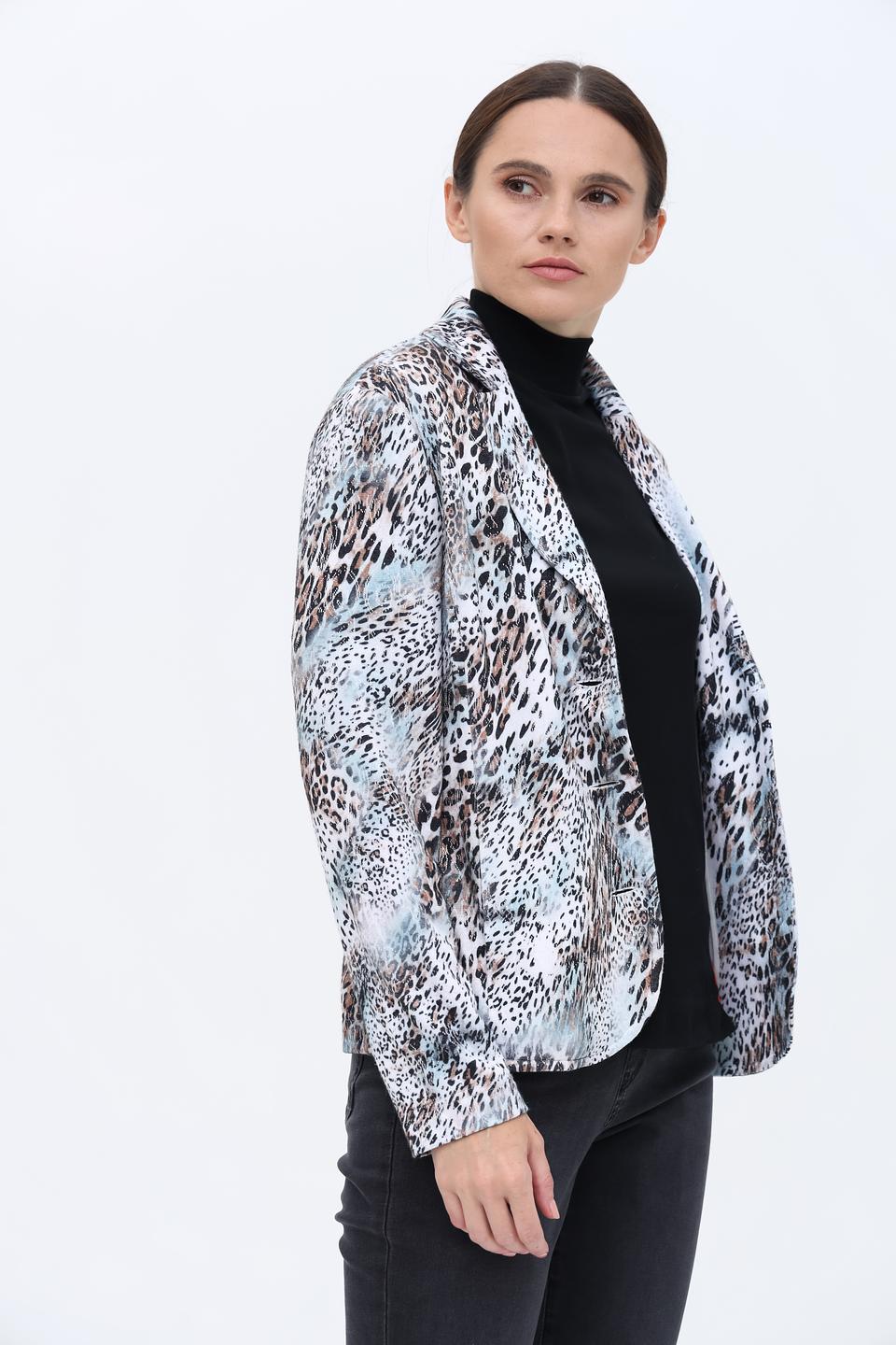 Жакет Sommer mann с леопардовым принтом