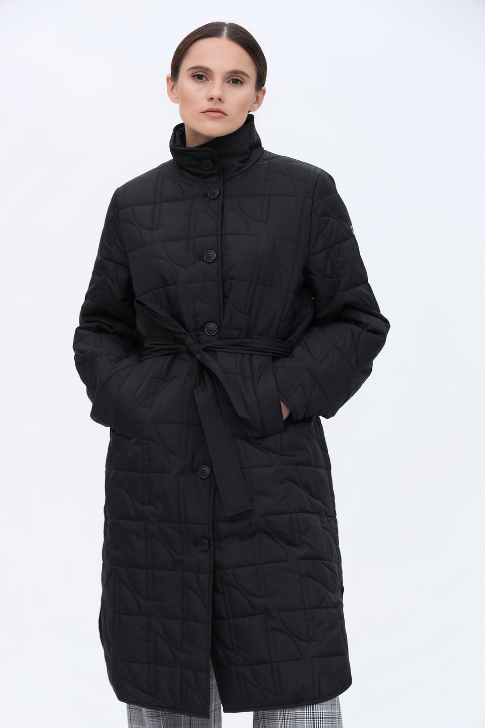 Пальто Taifun стеганое чёрное