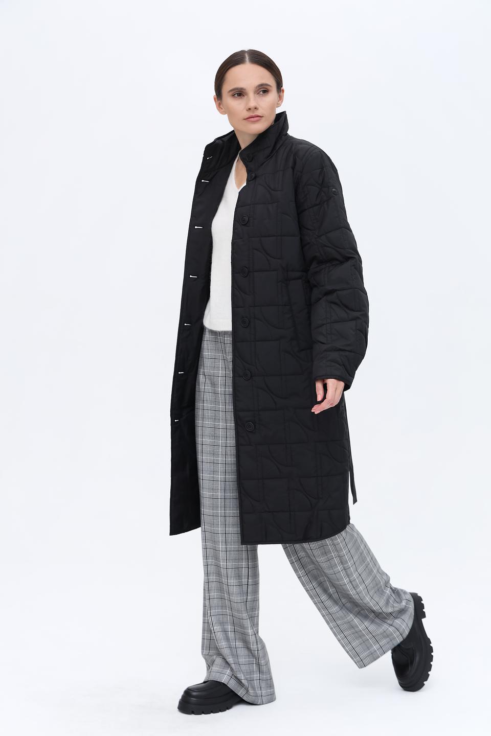Пальто Taifun стеганое чёрное
