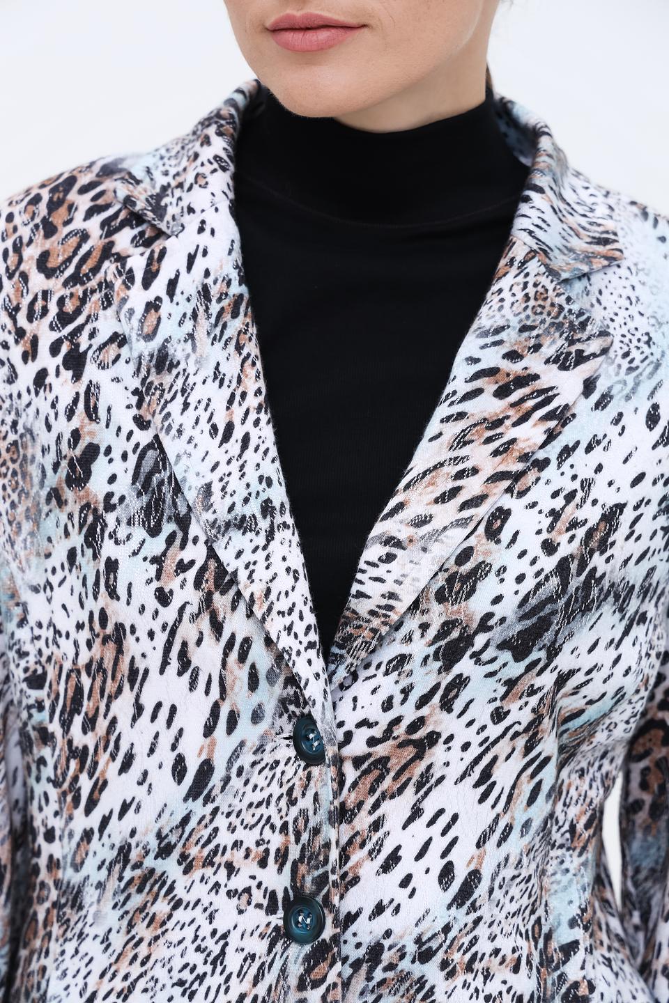 Жакет Sommer mann с леопардовым принтом