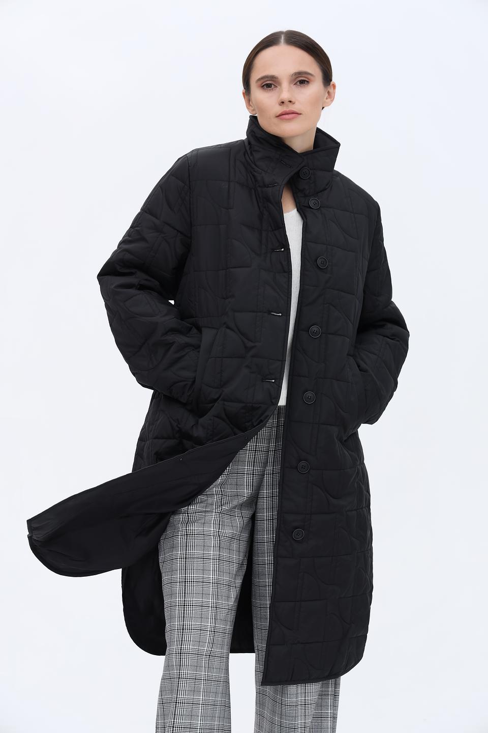 Пальто Taifun стеганое чёрное