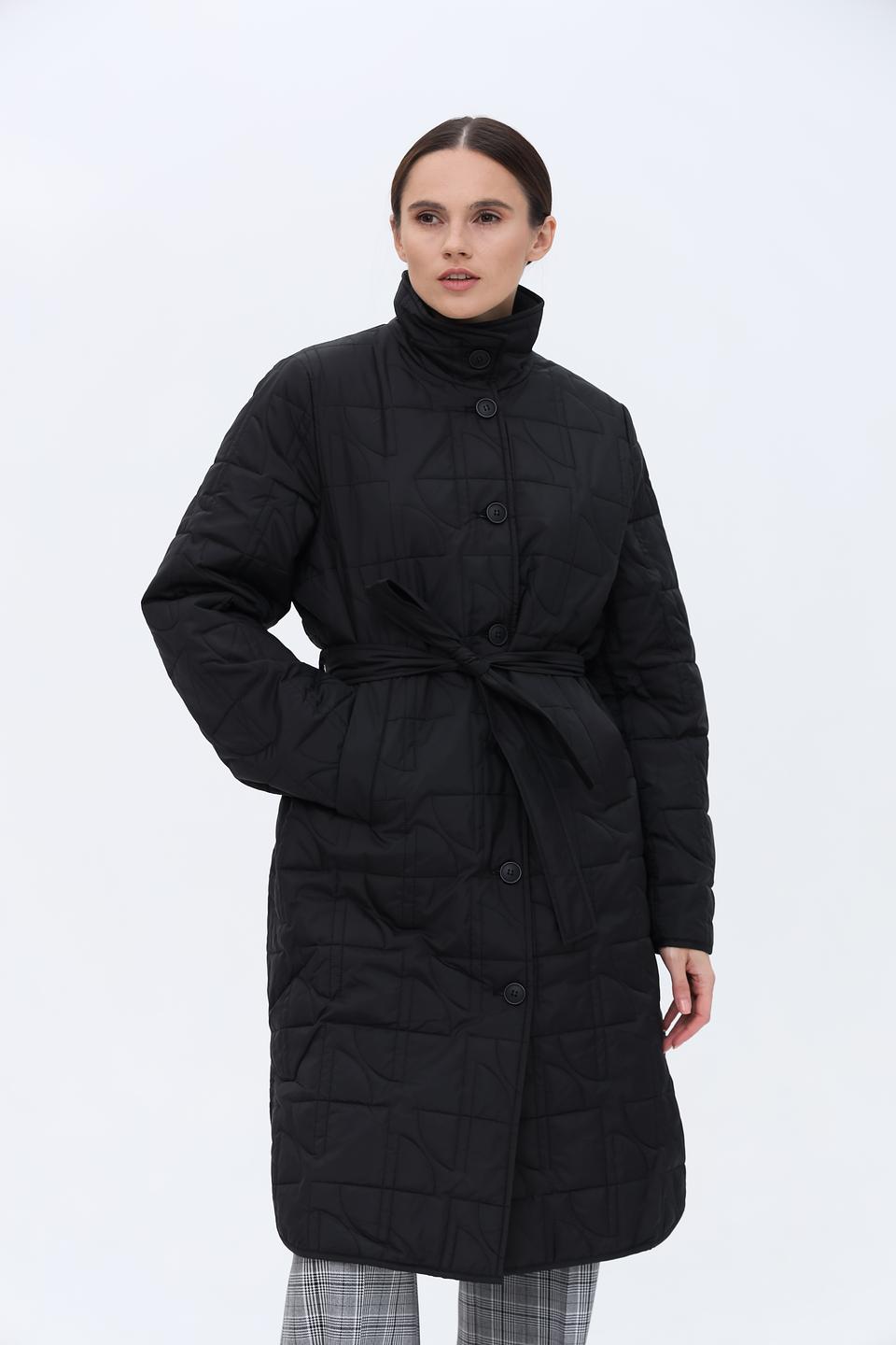 Пальто Taifun стеганое чёрное
